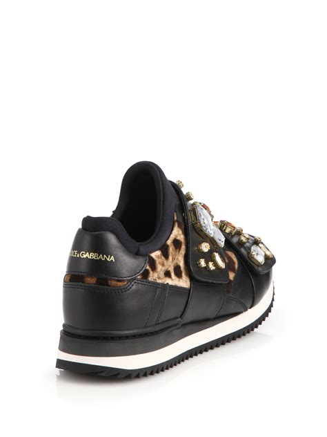 dolce and gabbana leopard sneakers.